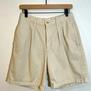 Guess Jeans Shorts Tan Khaki Size 30 Vintage 90s Made in USA 100% Cotton #4E954